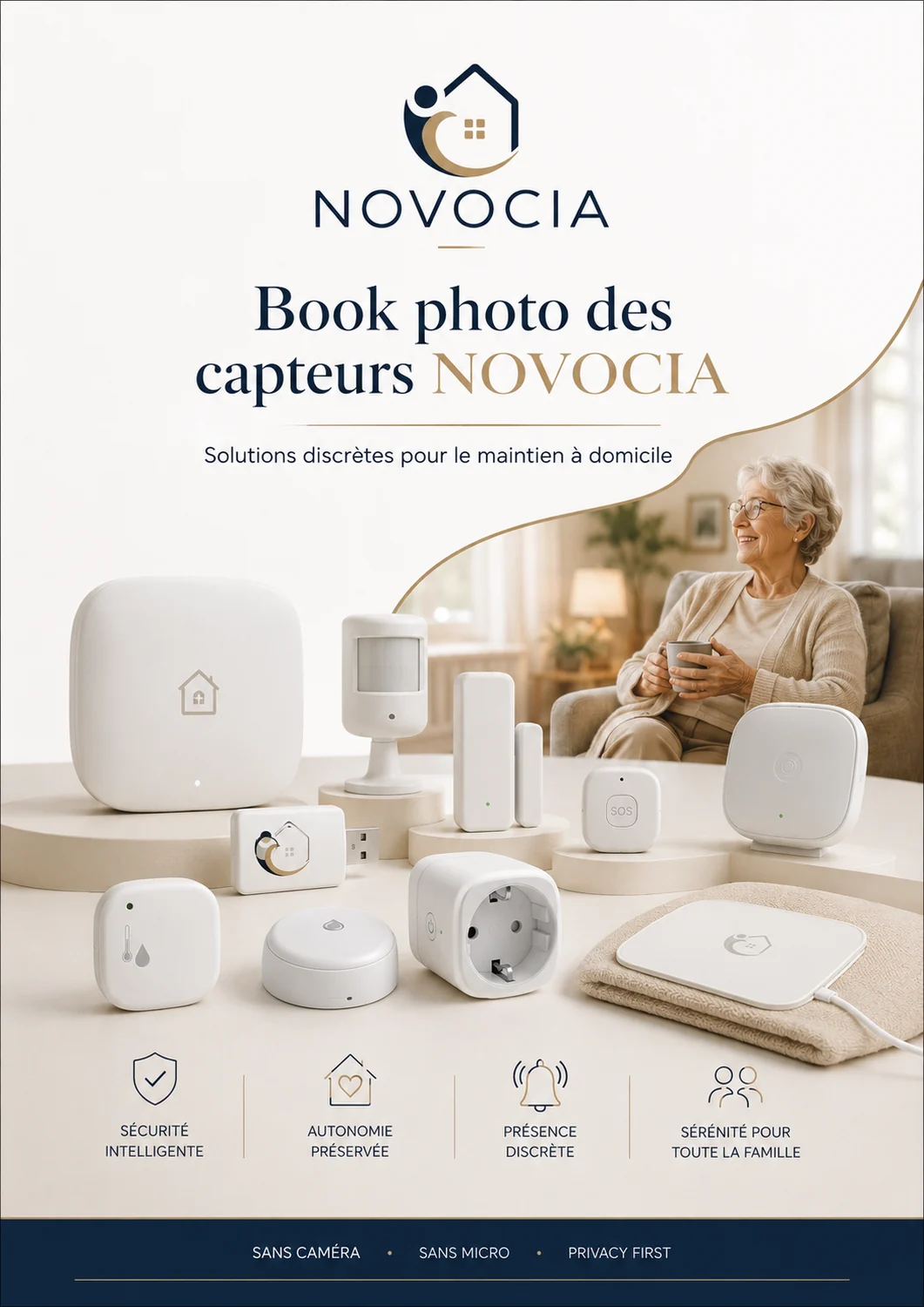 Book photo des capteurs NOVOCIA